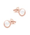 Halo Pearl Silver Stud Earring STS-7119
